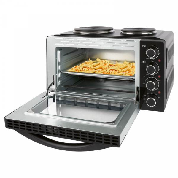 Bomann KK 6059 CB Mini-Backofen mit Kochplatten